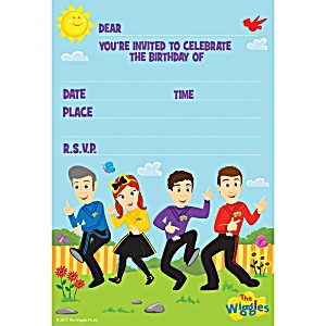 image of The Wiggles Party Supplies Invitations 8 Pack
