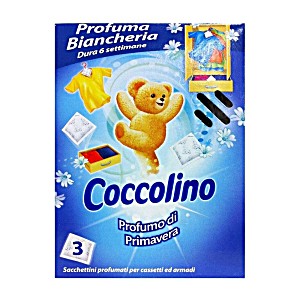 image of Coccolino Profuma Biancheria Profumo Di Primavera Sacchettini Profumati Per Cassetti E Armadi 3 PZ