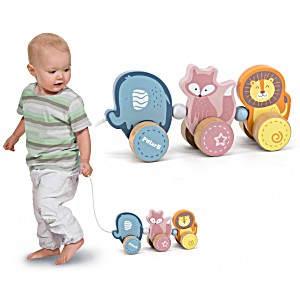 image of Drewniana Zabawka Zwierzątka Do Ciągnięcia Viga Toys