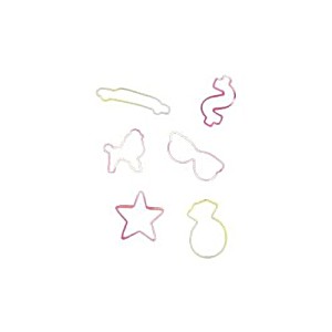 image of Zany Bandz Shaped Rubber Bands Bracelets 24pack Hollywood Glows In The Dark - Favorite For Magicians Toy / Game / Play / Child / Kid