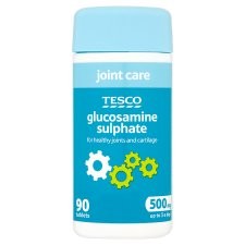image of Tesco Glucosamine Sulphate 500MG X 90