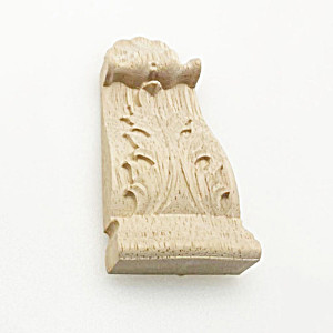 image of Vintage Wood Carving Corbel Decal Applique Corner Furniture Home Cabinet Decor