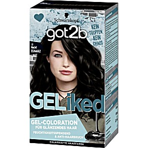 image of Schwarzkopf Got2b Geliked Gel-coloration 1.0 Nacht Schwarz