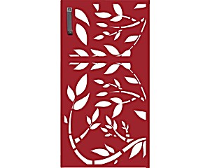 image of Mlltonnentr Gabio 240 L Floral 73X135 CM Rubinrot