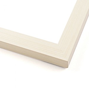 image of 36X27 White Wash Wood Picture Frame - With Acrylic Front and Foam Board Backing