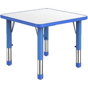image of Studymate Young Height Adjustable Table White and Blue