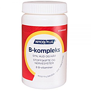 image of Nycoplus b-kompleks 200 Tabletter b-vitamin, Tabletter, 200STK Flere Detaljer