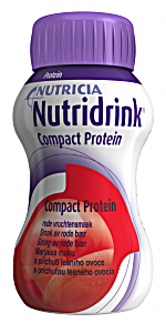 image of Nutridrink Compact Protein Rde Br, Fullverdig Proteinrik Nringsdrikk, 4X125ML