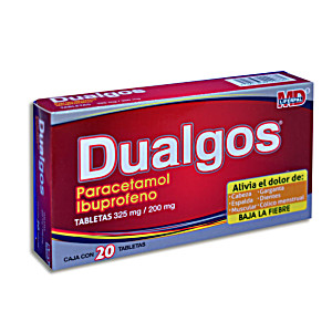 image of Dualgos Tab. 325 / 200 MG. Caja C / 20
