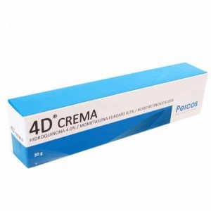 image of 4D Crema (hidroquinona 4% Mometasona 0.1% cido Retinoico 0.05%) 30 G