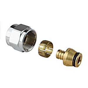 image of Uponor FPL-X Koblingsst Krom 16X2.0 (2.2) -M22FT