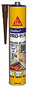 image of Sika Sikaflex Pro 11 FC Mastic-colle Tout En 1  Prise Rapide Et Multi Applications SNJF Marron - 300 ML