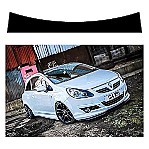 image of Dogburtinos Sunstrip For a Vauxhall Corsa Gen D 2006-2014 Pre-cut, No Trimming Required!!!