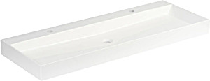 image of Ben Limara Badmeubel Met Aluminium Greeplijst 120X45CM Sherwood Met Mineraalmarmeren Wastafel
