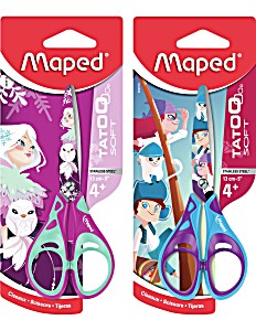 image of Maped Ciseaux Tatoo Soft, Rond, Longueur: 130 MM, Assortis