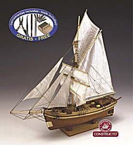 image of Constructo D80704 - Holzbausatz Gjoa - 1872 - 1:64