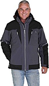 image of Bjrnson Softshell Jas Warm Gewatteerd Heren Zwart / Grijs - Maat S - Otis