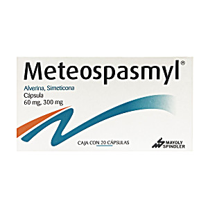 image of Meteospasmyl (alverine, Simeticone) 60MG, 300MG 20 Capsules