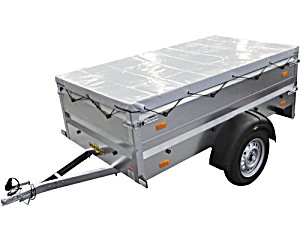 image of Humbaur Einachsanhnger Steely Cover Plus 2050 X 1095 X 600 MM Ungebremst Inkl. Bordwandaufsatz Und Flachplane Zul. Gesamtgewicht 750 KG
