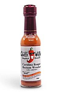 image of Chilli Willies Carolina Reaper Rectum Wrecker Hot Sauce 150ML