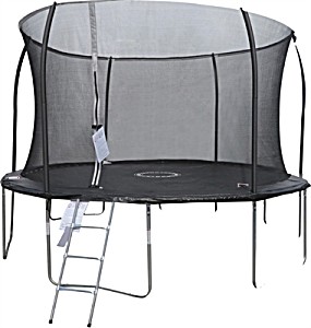 image of Studsmatta Komplett Svart 396CM Sportspower Quad Lok