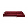 image of Ecksofa Rechts Dillinger | Glamour-rot