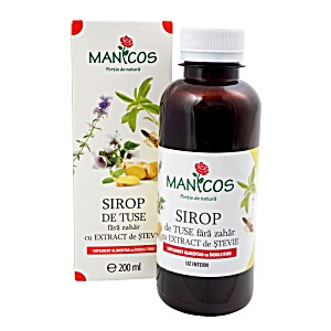 image of Sirop Tuse Fara Zahar 200ML - Manicos