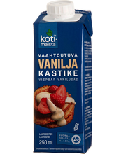 image of Kotimaista Laktoositon Vaahtoutuva Vaniljakastike 250ML