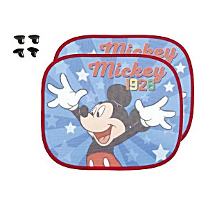 image of Mickey Mouse Pair of Sun Blinds For Cars, 46 X 35 CM + Drawing Coloring