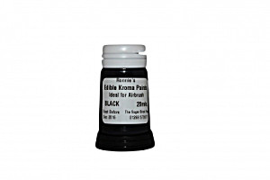 image of Edible Airbrush Black Kroma Paint 20ML, Sugarcraft, Cake Decorating