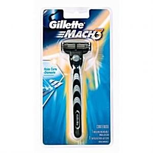 image of Mquina Para Afeitar Mach3 Gillette-azul