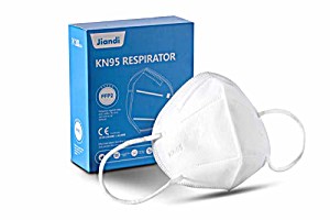 image of Jiandi, 10-pack, KN95 / FFP2 5-layer Respirator Protective Face Mask, Ce Certified