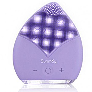 image of Sunmay Leaf Facial Brush, Purple