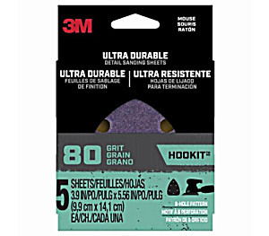 image of 3M Mouse5pk80 Sheet Sanding Detail 80 Grit