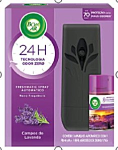 image of Desodorizador De Ar Automtico Bom Ar Freshmatic Lavanda Grtis Refil Unit