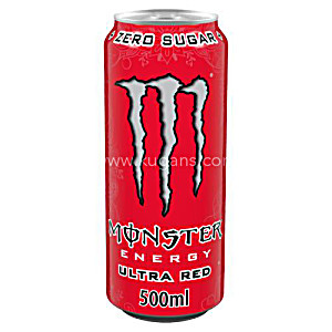 image of Monster Energy Ultra Red, Energy Drink Ai Frutti Rossi Da 500ML