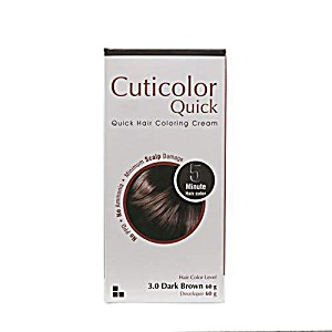 image of Cuticolor Zydus Quick 3.0 Dark Brown, 5 Minute Hair Color (120 G)
