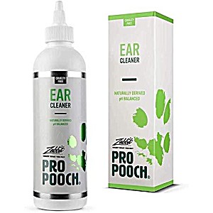 image of Pro Pooch Dog Ear Cleaner - Drops To Stop Head Shaking, Itchy & Waxy Ears - Vet Recommended, Naturally Derived, Non-toxic Ear Cleaning Solution For