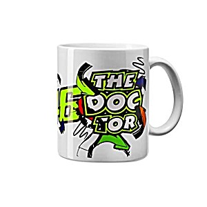 image of Valentino Rossi VR46 Classic Collection, Unisex Mug, White, Unique