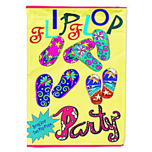 image of Bring Your Own Filp Flops Garden Flag