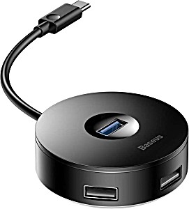 image of Baseus baseus Cahub-g01 Interface Hub USB 3.2 Gen 1 (3.1 Gen 1) Type-c 480 Mbit / S Black