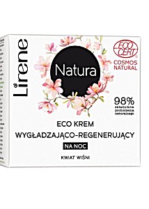 image of Lirene Natura Eco Krem Wygładzająco-regenerujący Na Noc Kwiat Wiśni 50ML