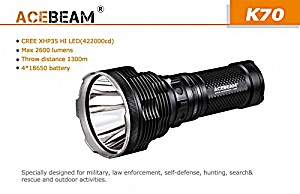 image of Acebeam K70 Searchlight Acebeam K70 Searchlight