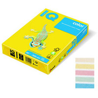 Бумага цветная iq Color pastel A4 160г/м 100л 5цв (оранж, жел, роз, зел, гол) (9003974418377)