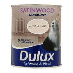 image of Dulux Quick Dry Satinwood 750ml Buttersilk