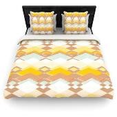 image of Kess Inhouse Retro Desert Duvet Cover
