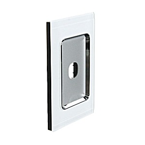 image of Clipsal Saturn 4031VHPW - 1 Gang 30 Series Grid and Surround (pure White)