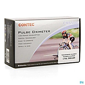 image of Contec CMS50D Pulse Oximeter / Saturatiemeter Blauw