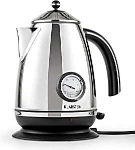image of Klarstein Aquavita Chalet Wasserkocher Teekessel 1,7L 2200W Thermometer Silber Merken