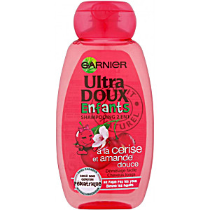 image of Garnier Ultra Doux Enfants Shampoing 2 En 1 Cerise Amande Douce 250 ML